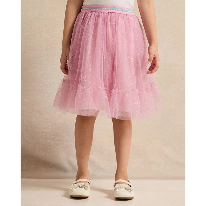 Girls Pink Embellished Skirt|2-3 Years|3-4 Years|4-5 Years|5-6 Years|6-7 Years|7-8 Years