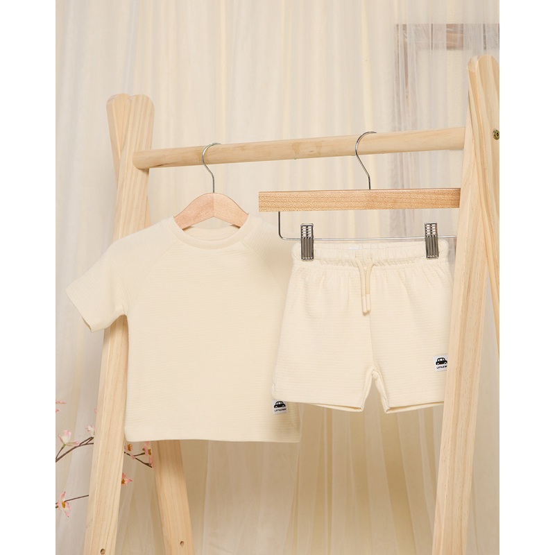 Infant Boys Beige Plain Set (2 Piece)