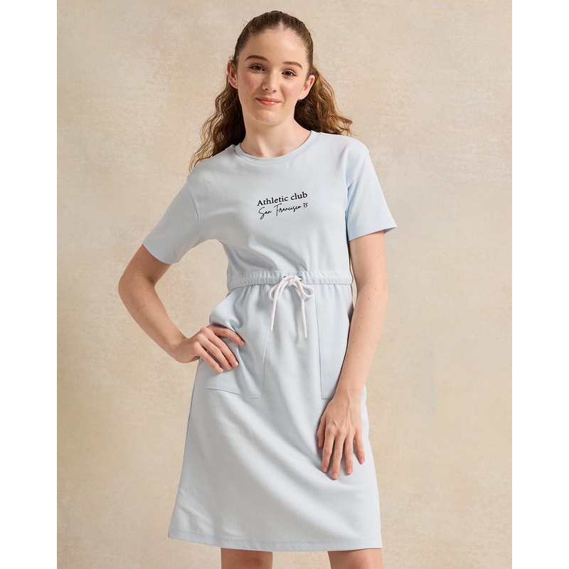 Senior Girls Blue Interlock Dress