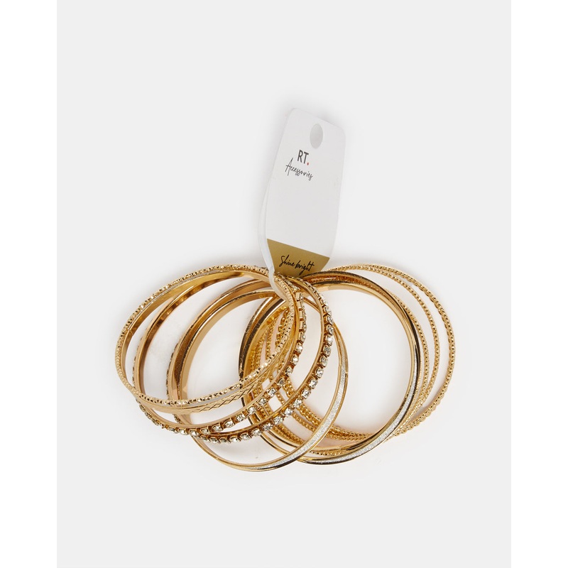 Women Gold Embellished Bracelet Set