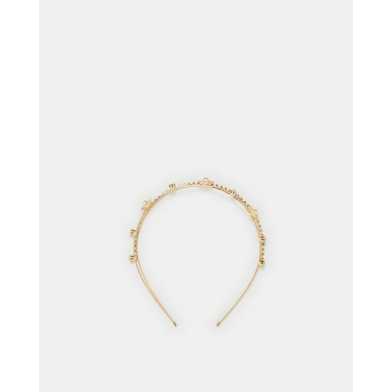 Women Gold Metal Embellished Headband