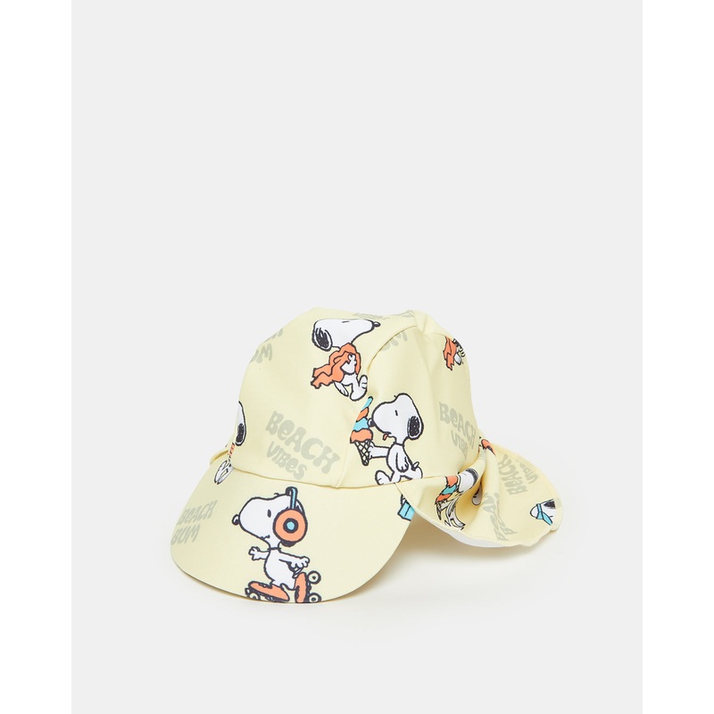 Baby Yellow Printed Cap|One