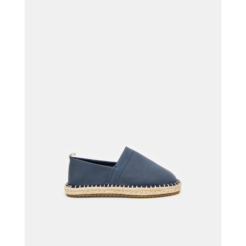 Boys Navy Embellished Slip-On Shoes