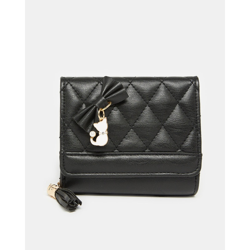 Girls Black Embellished Purse|Default Title