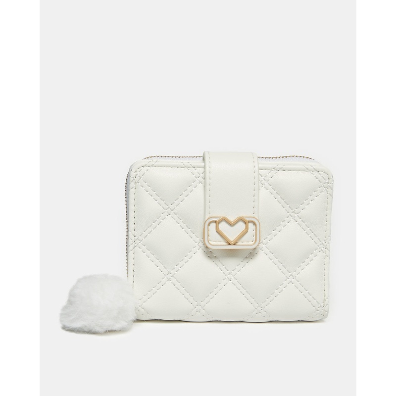 Girls White Embellished Purse|Default Title