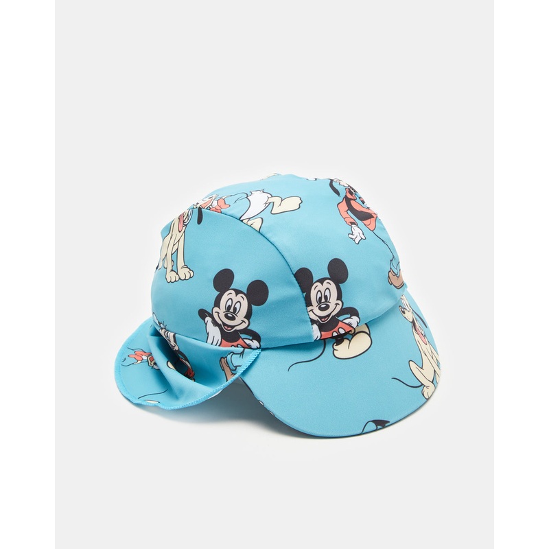 Infant Boys Blue Mickey Print Swimwear Cap