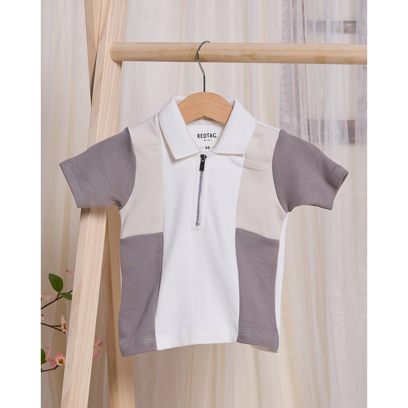 Infant Boys Grey Polo T-Shirt|3-6 Months|6-12 Months|12-18 Months|18-24 Months