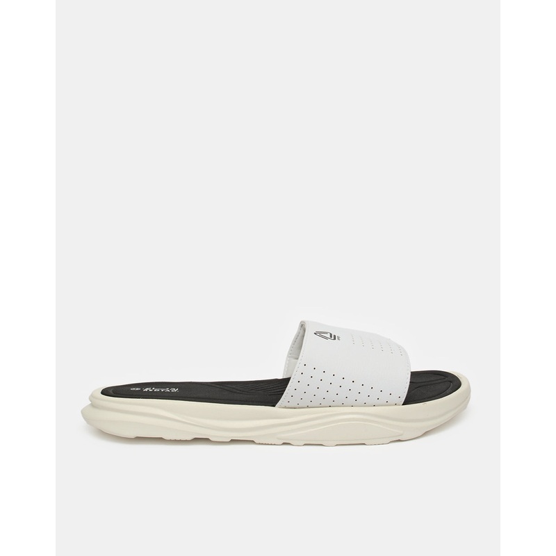 Men White Plain Slide|EU40|EU41|EU42|EU43|EU44|EU45
