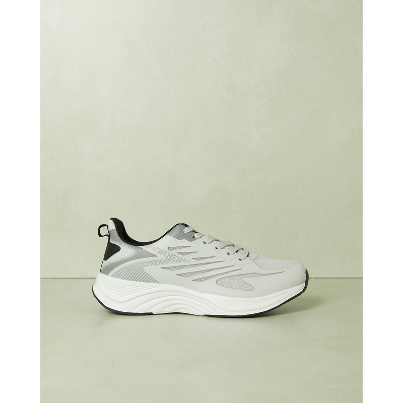 Senior Boys Grey Material Block Trainer