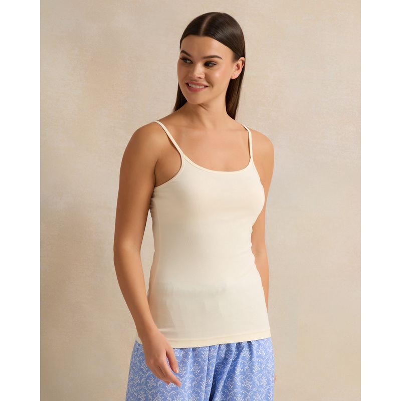 Women Beige Strappy Vest|UK8|UK10|UK12|UK14|UK16|UK18