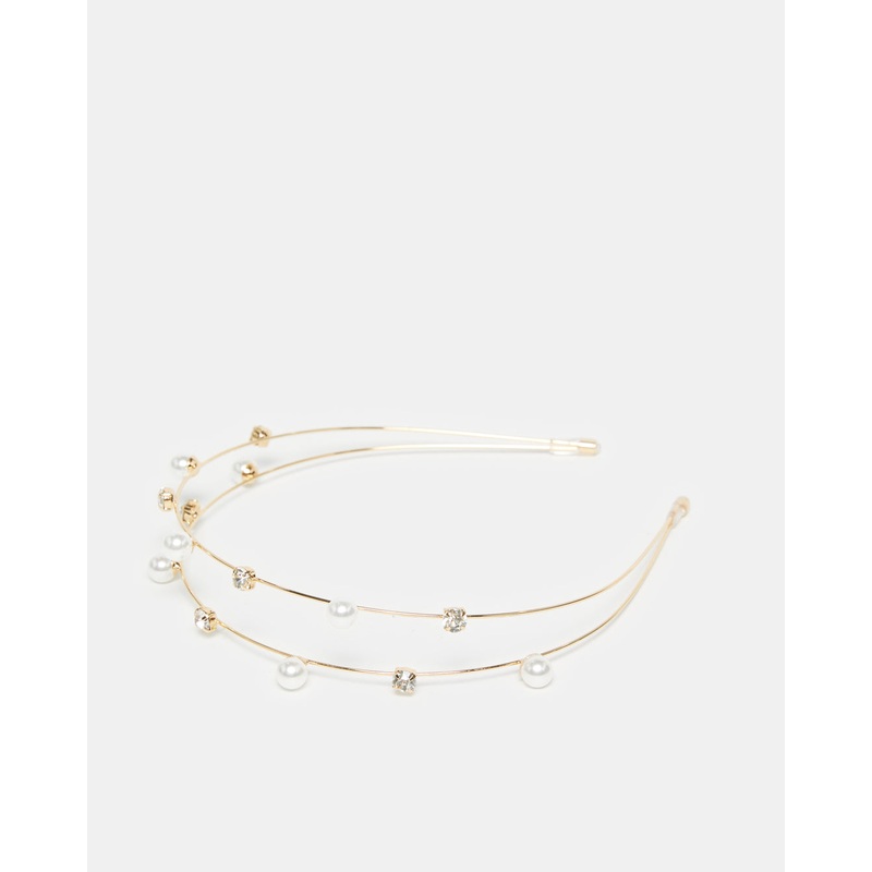 Women Gold Beads Headband