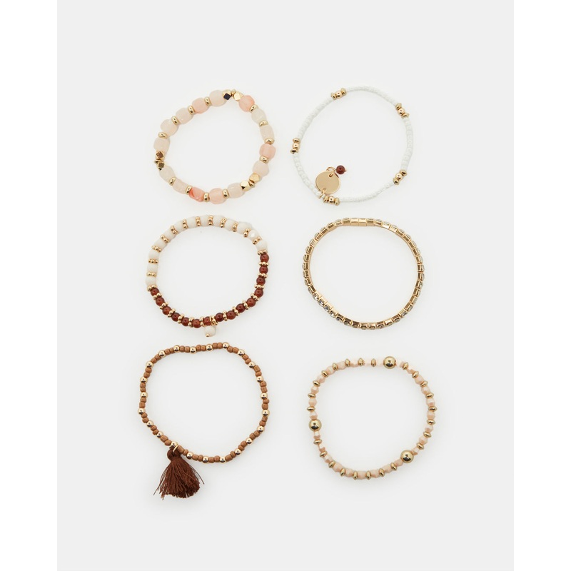 Women Gold Embellished  bracelets (6 Piece)