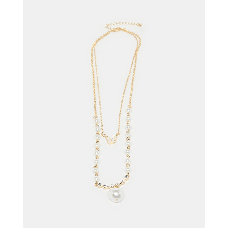 Women Gold Layered Necklace