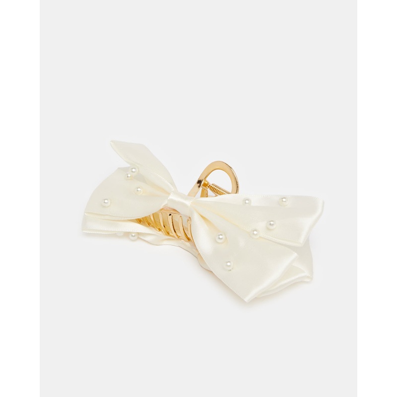 Women White And Gold Hair Claw