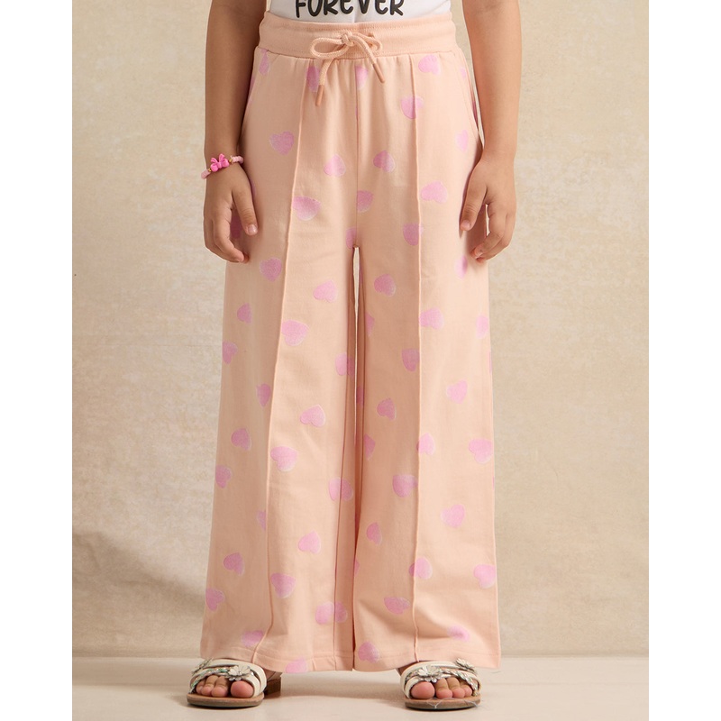 Girls Pink Wide Leg Active Pants