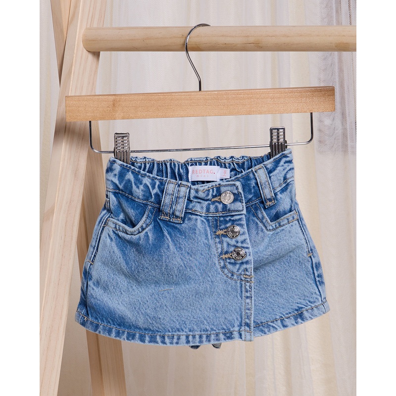 Infant Girls Blue Denim Skort|3-6 Months|6-12 Months|12-18 Months|18-24 Months