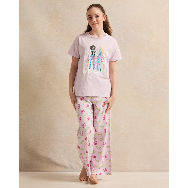 Senior Girls Purple Barbie Pyjama Set (2 Piece)