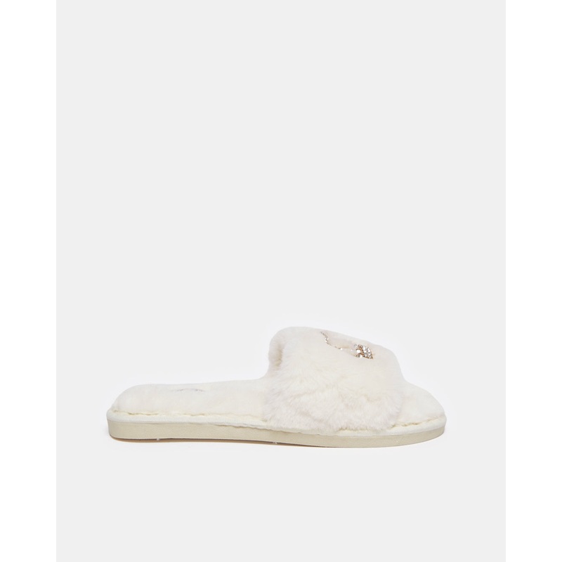 Women Beige Crown Slipper|Small|Medium|Large