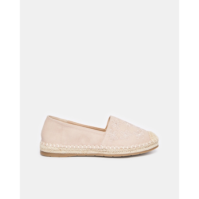 Women Beige Embellished Espadrilles