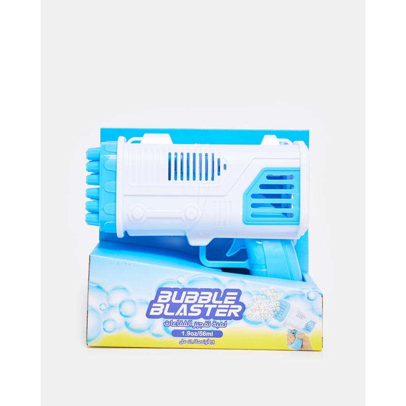 Blue 36 Holes Big Bang Bubble Blaster With Bubble Solution