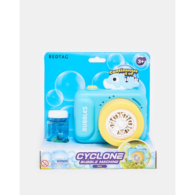 Blue Dolphin Bubble Camera With Bubble Solution