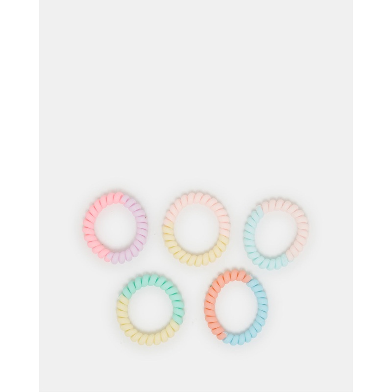 Girls Assorted Hair Ring Set (5 Piece)