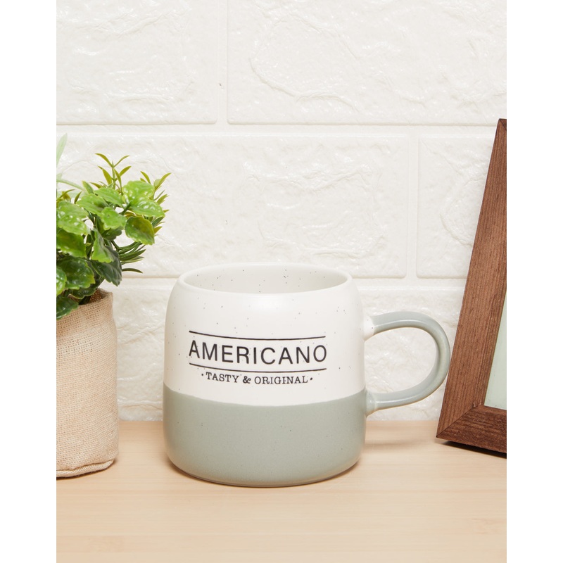 Green And White Americano Mug
