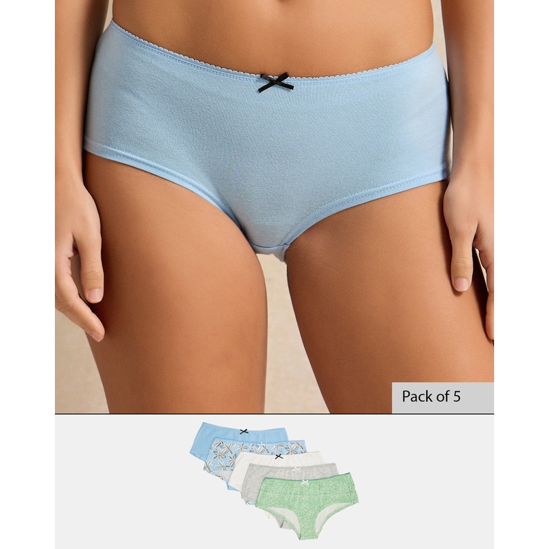 Women Assorted Boyleg Brief (Pack Of 5)