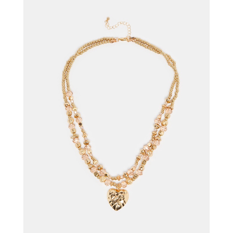 Women Gold Layered Necklace|Default Title