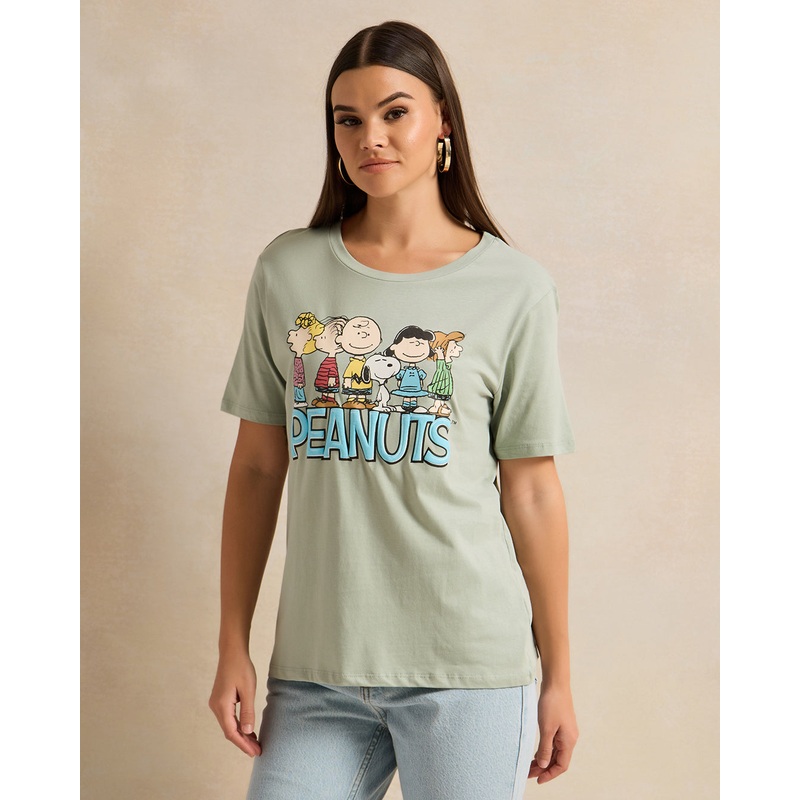 Women Green Printed T-Shirt|Small|Medium|Large|X-Large