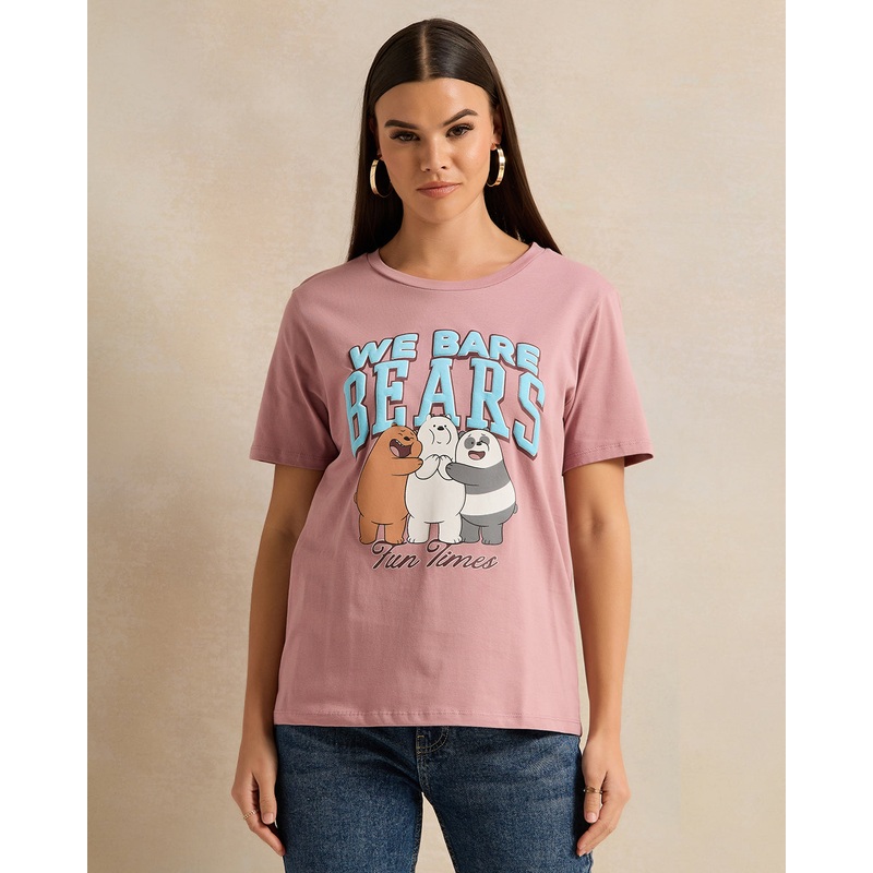 Women Purple Printed T-Shirt|Small|Medium|Large|X-Large