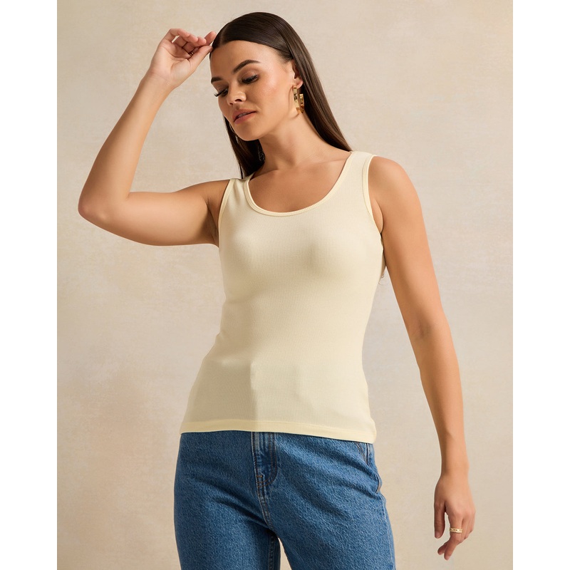 Women Yellow Plain Vest|UK8|UK10|UK12|UK14|UK16|UK18