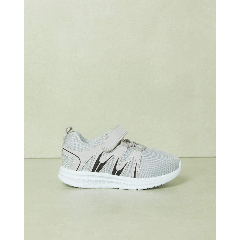Boys Grey Color Block Sneakers