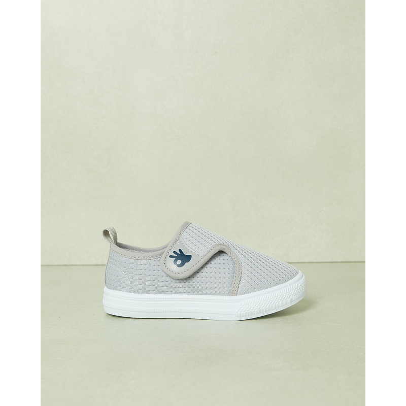 Boys Grey Slip-On Sneakers|EU19|EU20|EU21|EU22|EU23|EU24