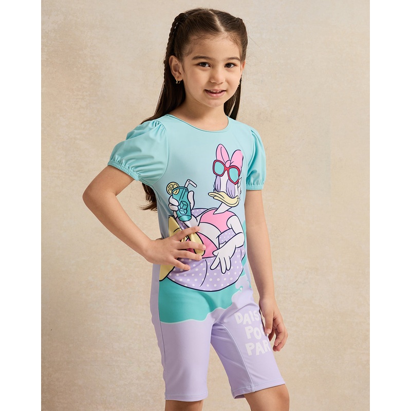Girls Blue Printed Swimsuits|2-3 Years|3-4 Years|4-5 Years|5-6 Years|6-7 Years|7-8 Years