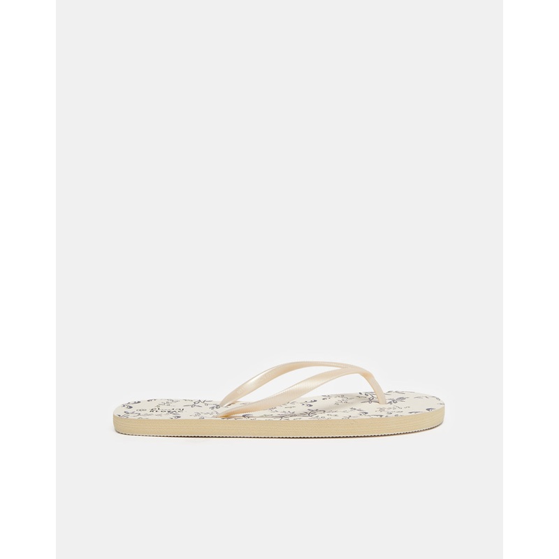 Women Beige Printed Flip Flop|EU36|EU37|EU38|EU39|EU40|EU41