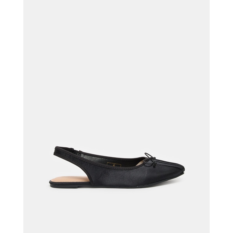 Women Black Embellished Slingback