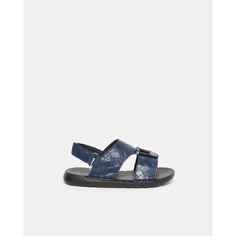 Boys Navy Textured Arabic Sandal