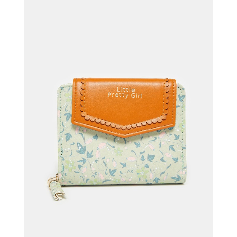 Girls Mint Printed Purse|Default Title