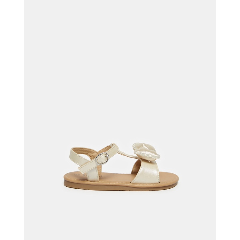 Infant Girls Beige Bow Sandal|EU20|EU21|EU22|EU23|EU24|EU25