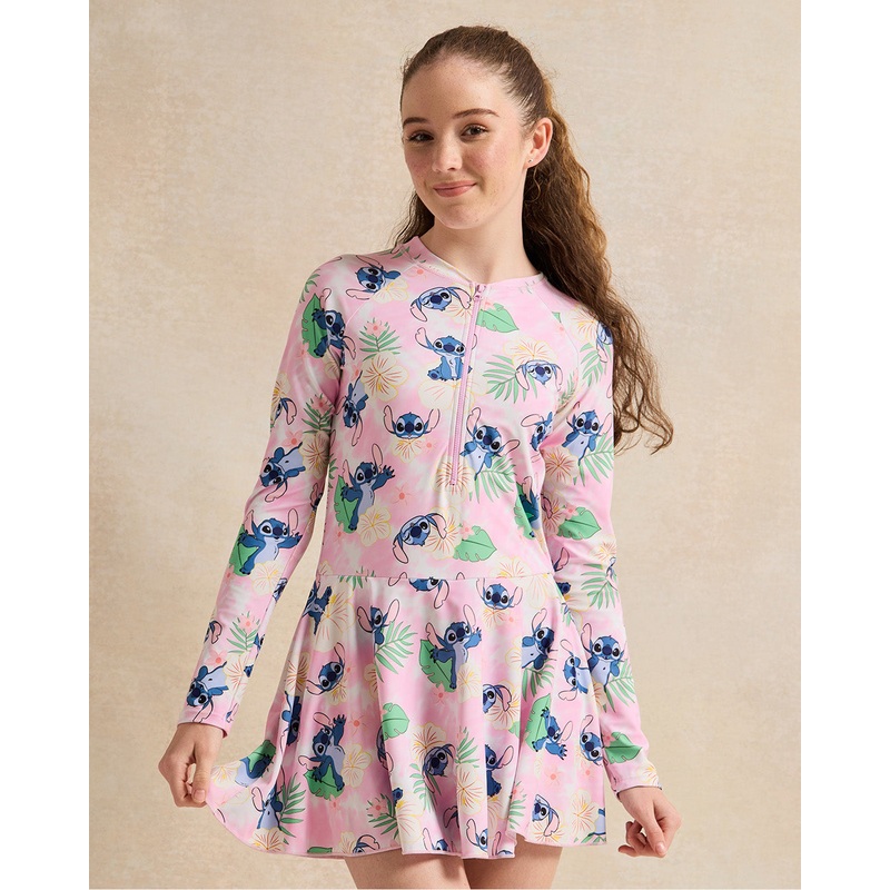 Senior Girls Pink Swim Dress|8-9 Yrs (S)|9-10 Yrs (M)|11-12 Yrs (L)|13-14 Yrs (XL)|15-16 Yrs (XL)