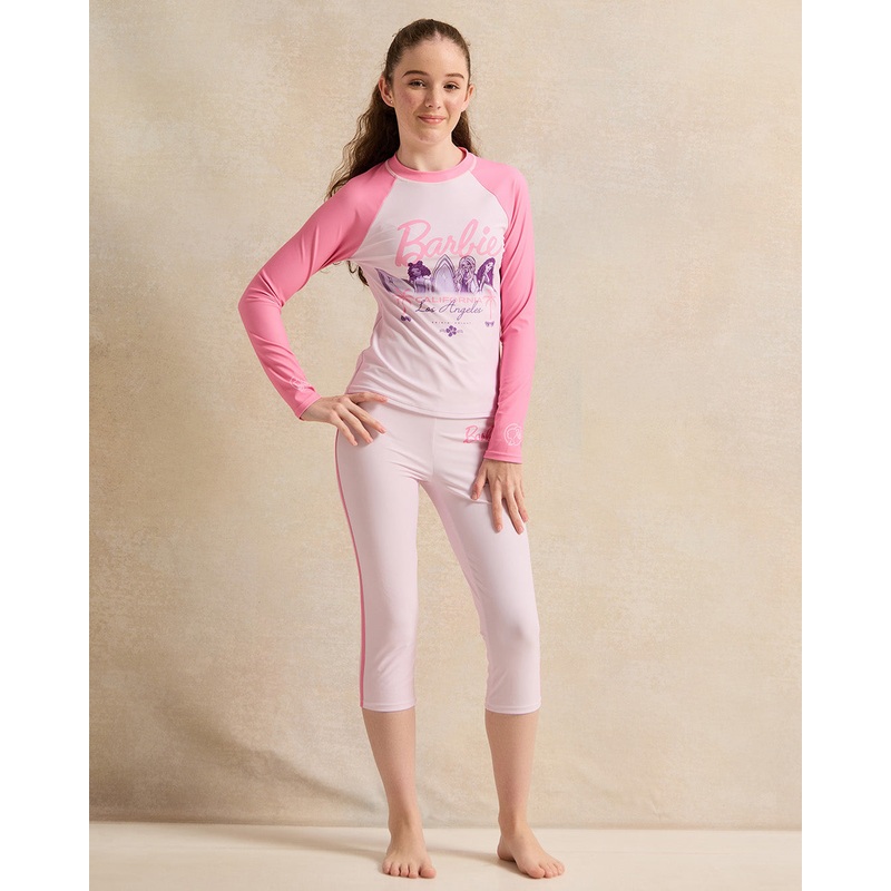 Senior Girls Pink Swimsuit Set (2 Piece)