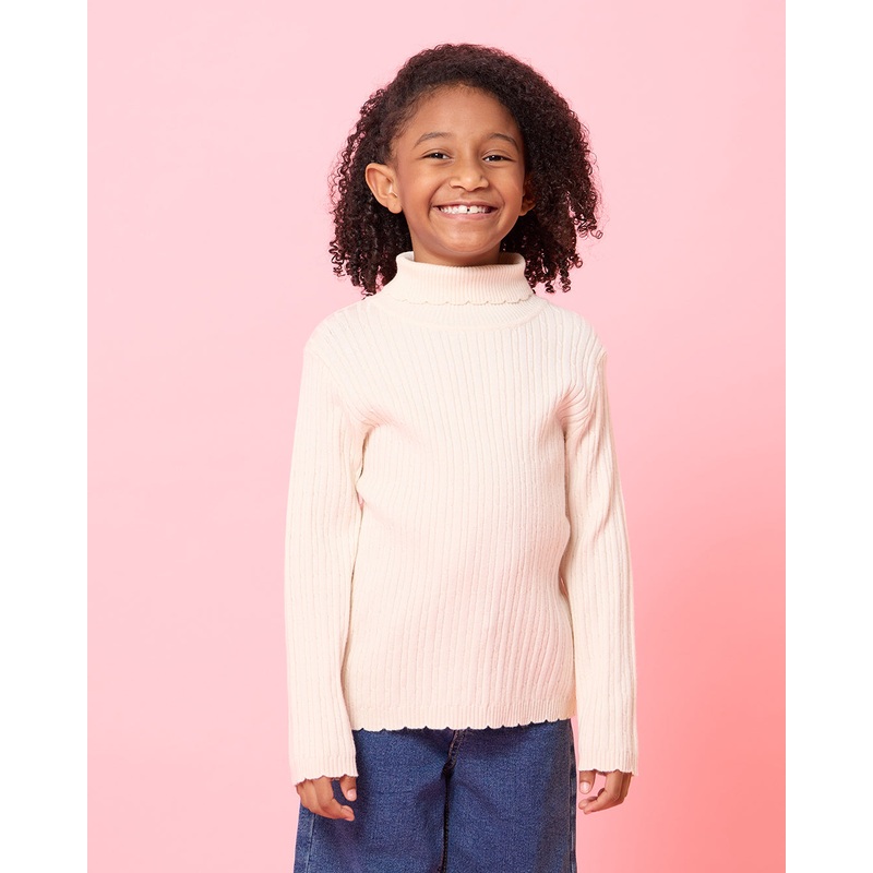 Girls Beige Knitted Pullover|2-3 Years|3-4 Years|4-5 Years|5-6 Years|6-7 Years|7-8 Years