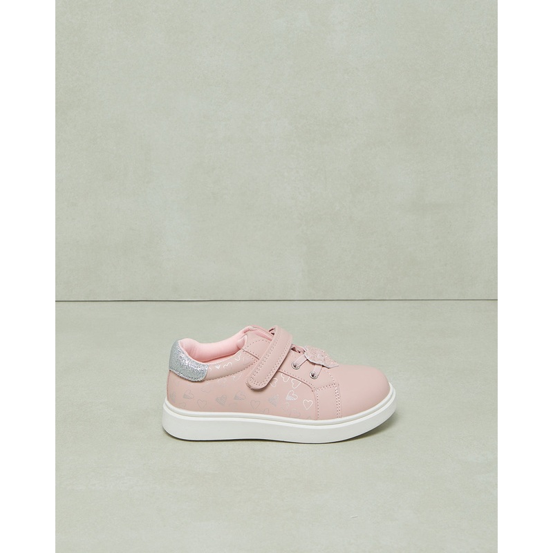 Girls Pink Heart Sneaker|EU25|EU26|EU27|EU28|EU29|EU30