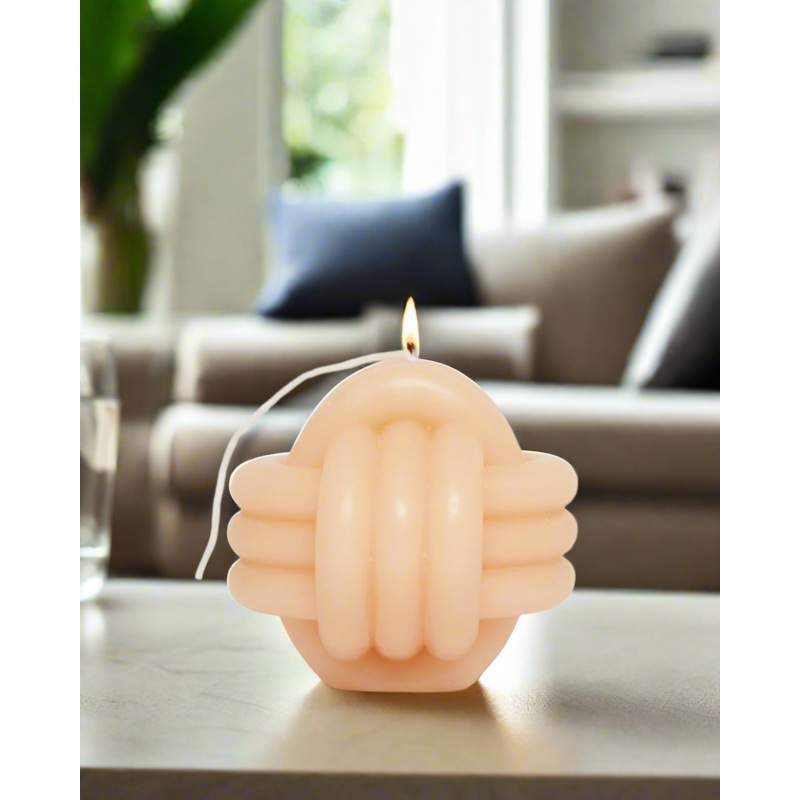 Pink Knot Shaped Candle