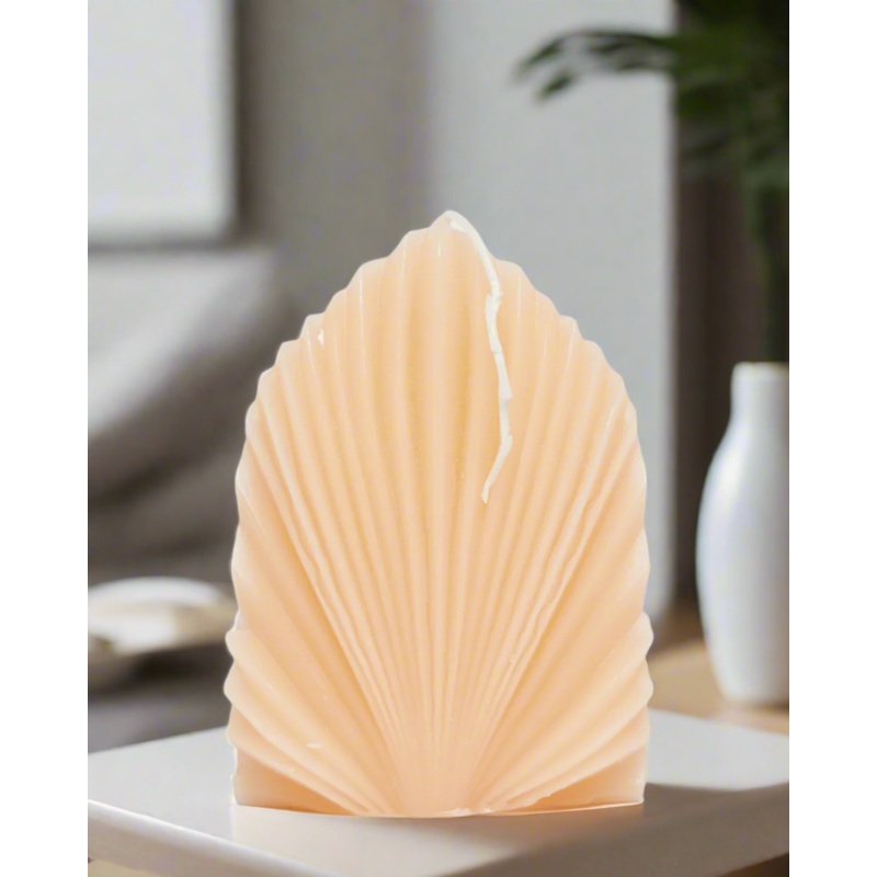 Pink Plam Shaped Candle