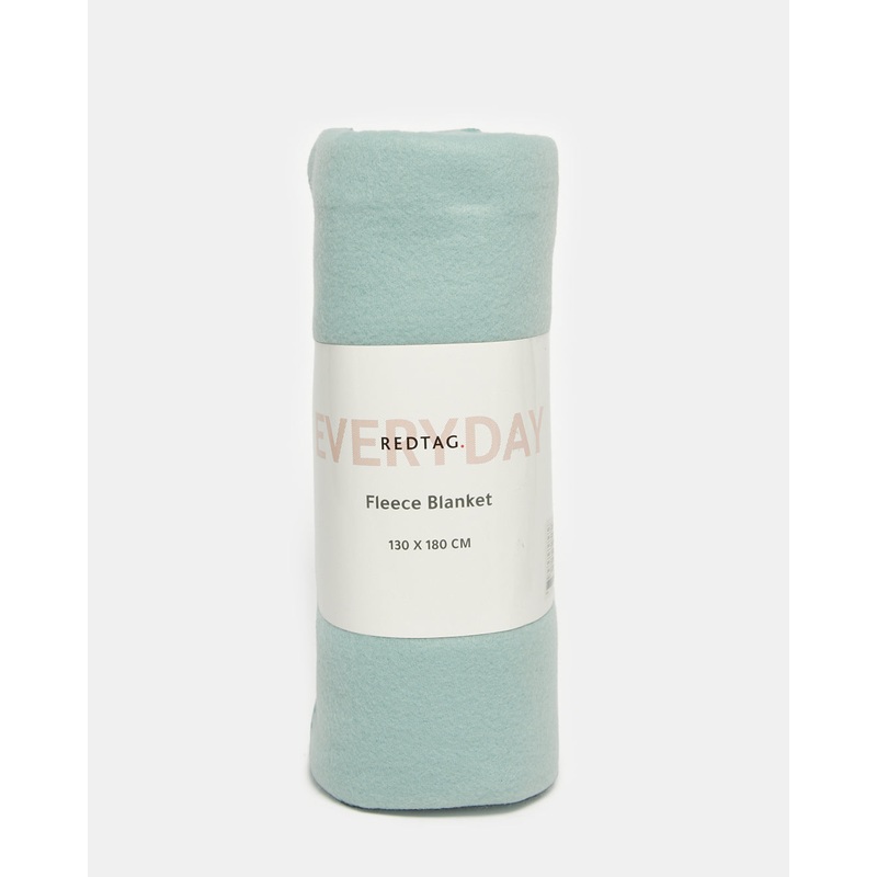 Teal Plain Fleece Blanket (Single Size)