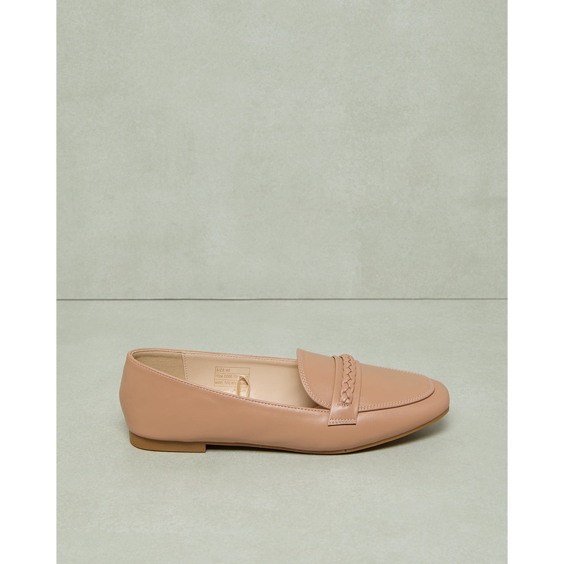 Women Beige Embellished Loafer