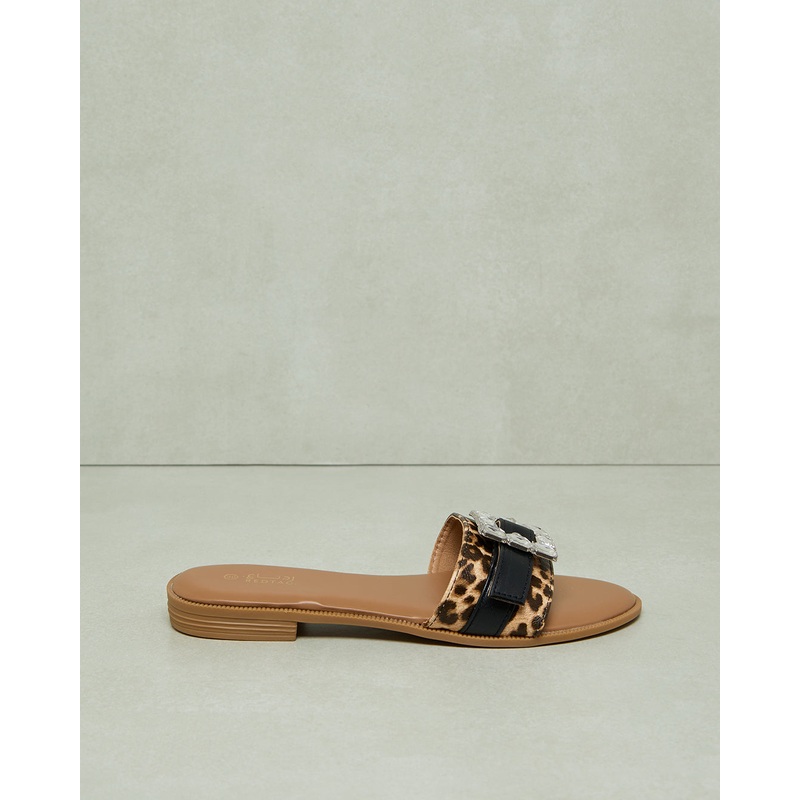 Women Brown Embellished Mule|EU36|EU37|EU38|EU39|EU40|EU41