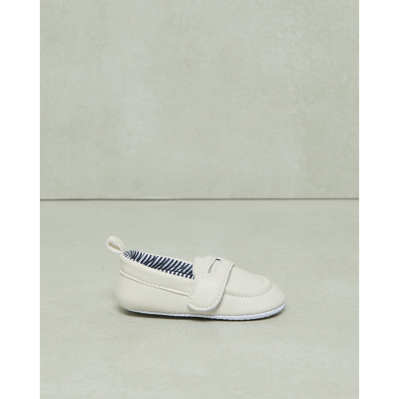 Baby White Velcro Pram Shoe|0-6 Months|6-12 Months|12-18 Months